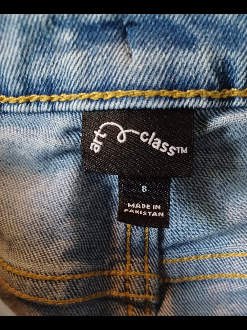 Art Class Girls Light Wash Blue Distressed Skinny Denim Jeans - Picture 7 of 10